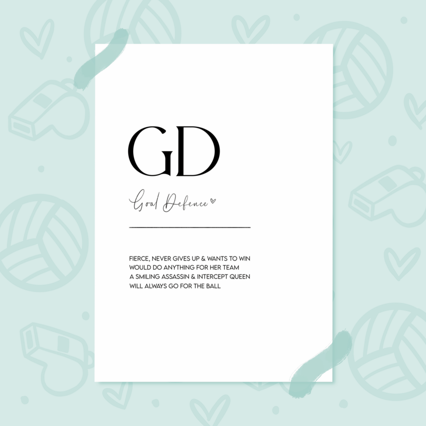 Goal Defence Definition Print