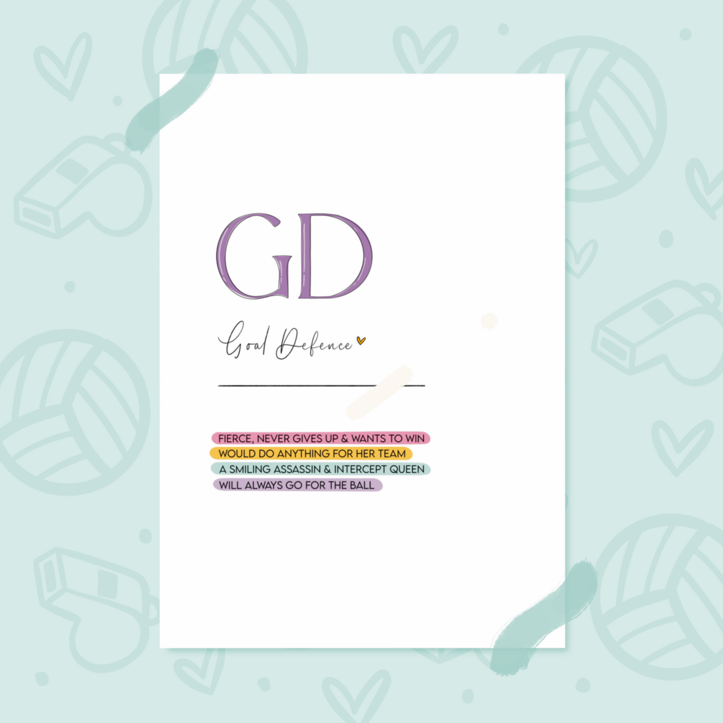 Goal Defence Definition Print