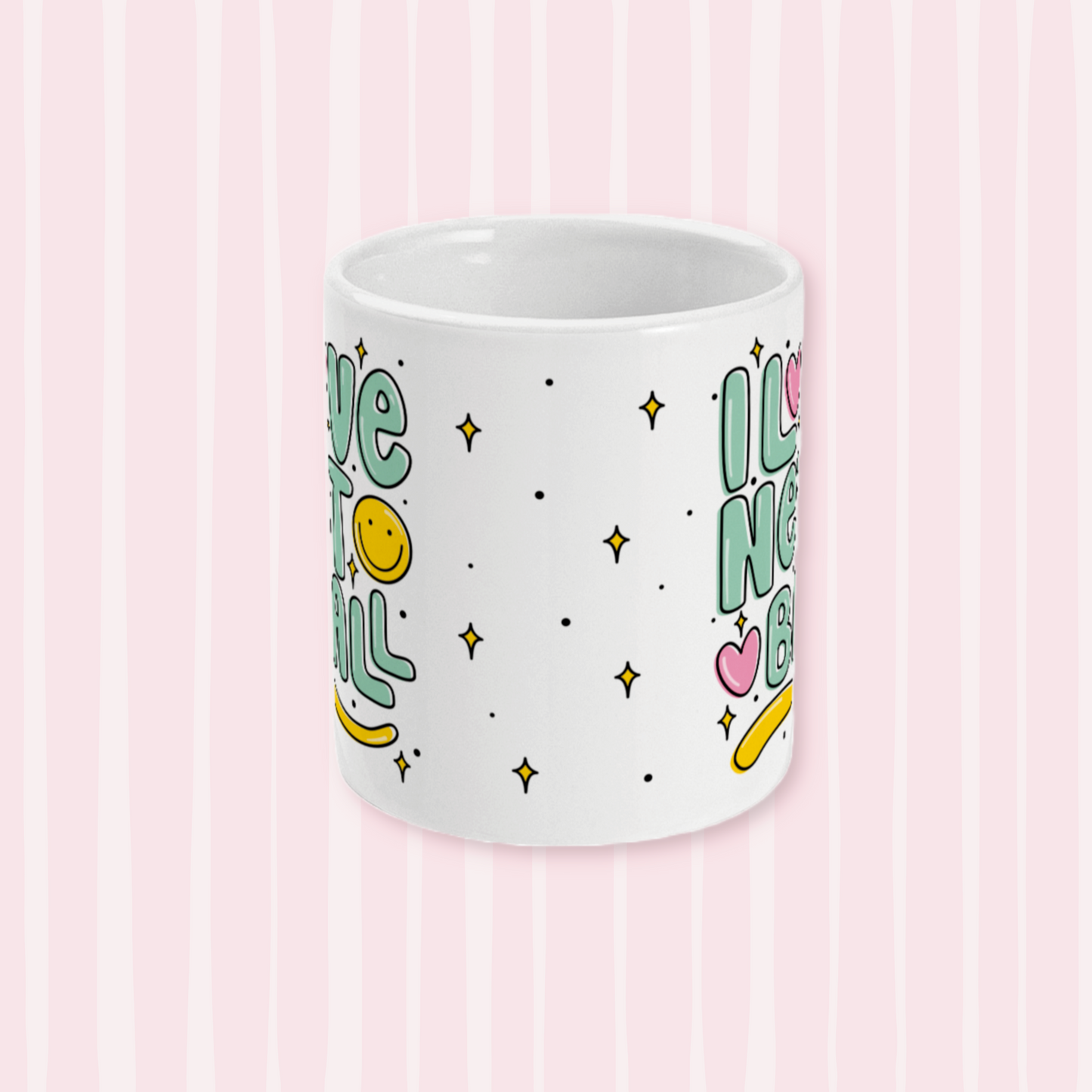 I Love Netball White Mug