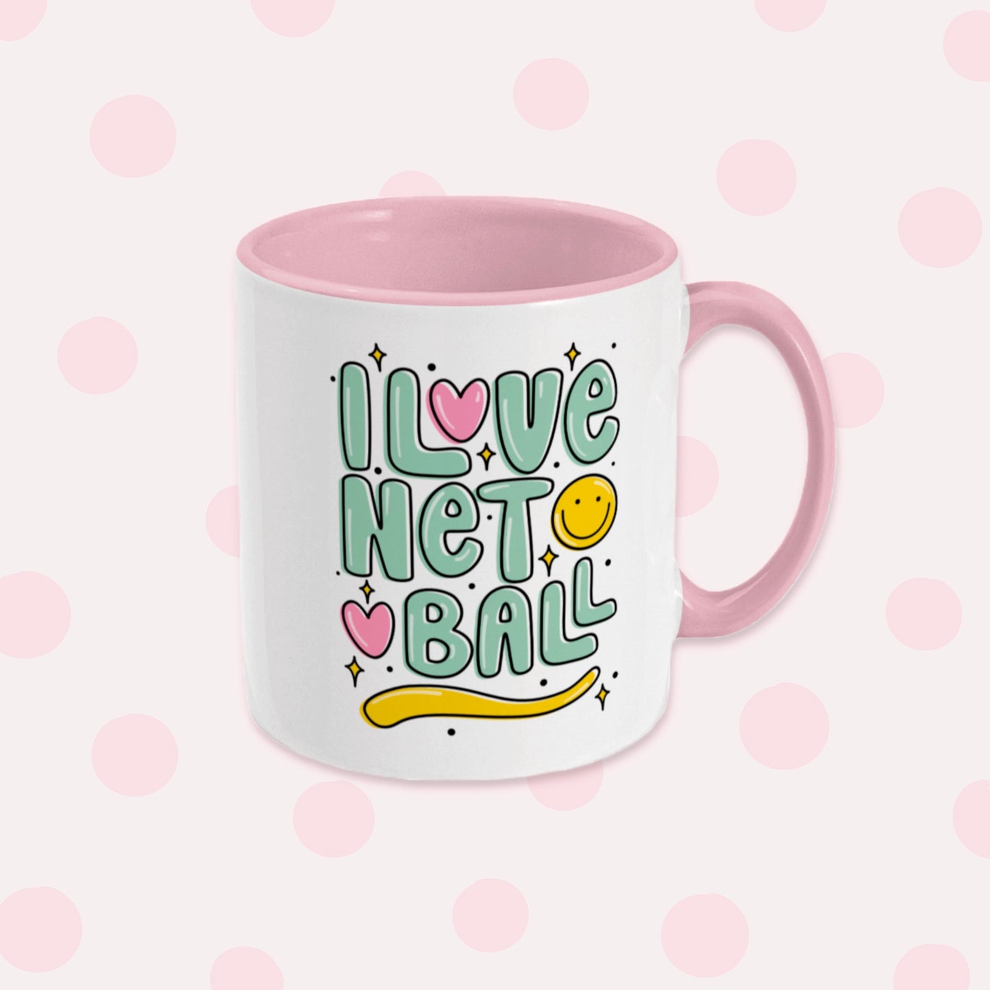 I Love Netball Smile Mug