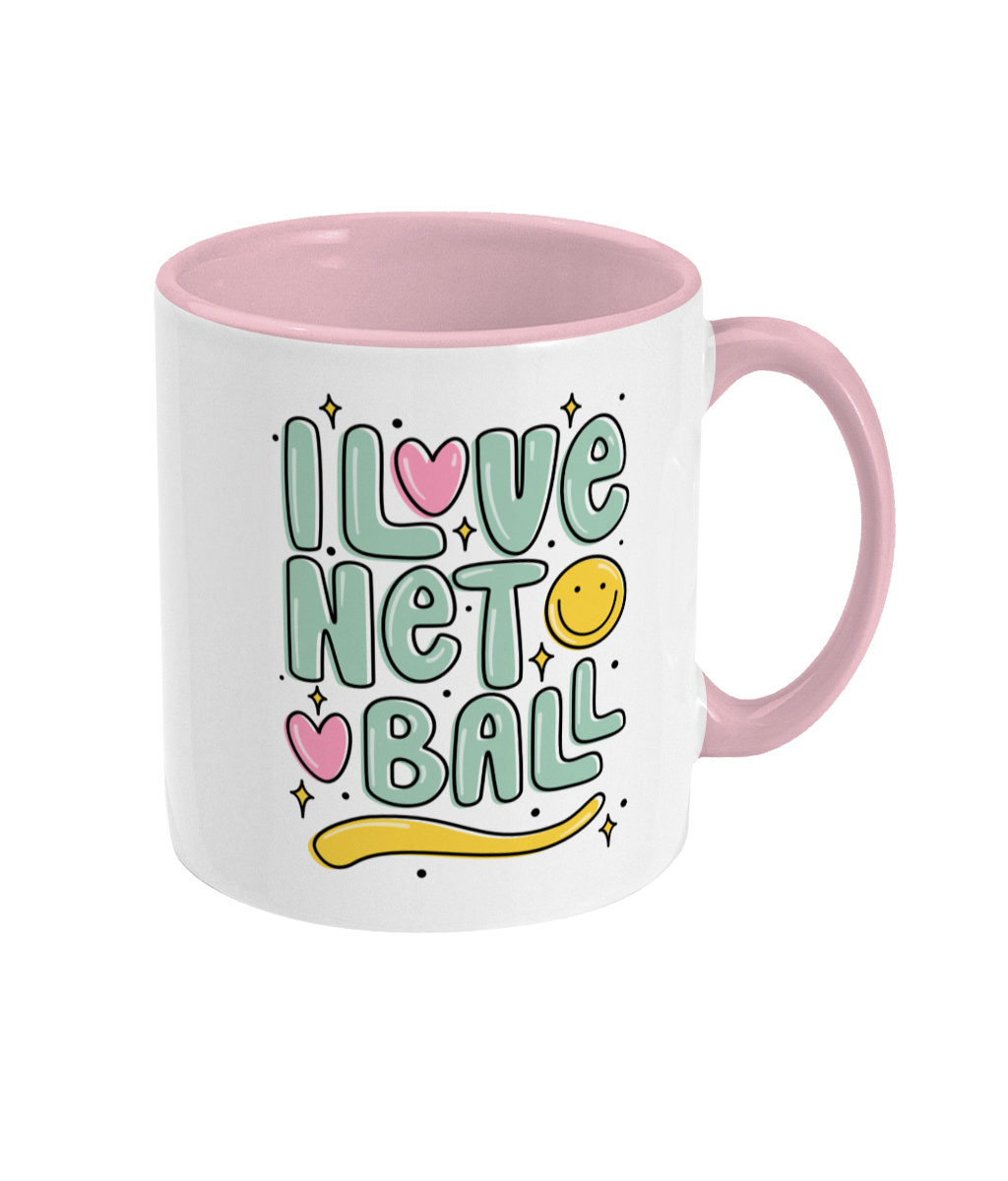 I Love Netball Smile Mug