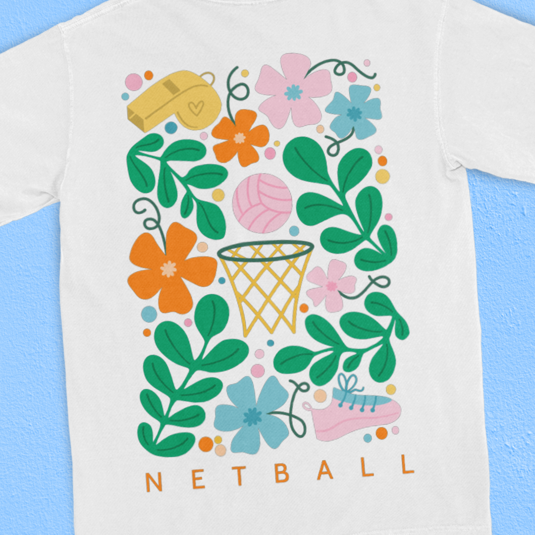 Floral Netball Tee