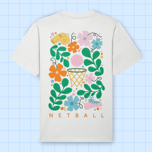 Premium Floral Netball Tee