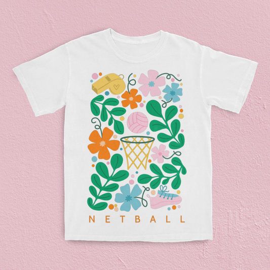 Floral Netball Tee