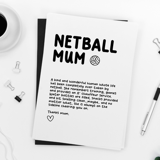 Netball Mum Print